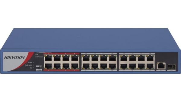 Hikvision 24 Port 10/100 Fast Ethernet Unmanaged POE Switch