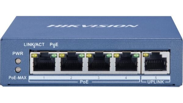 Hikvision 4 Port Gigabit Unmanaged POE Switch DS-3E0505P-E